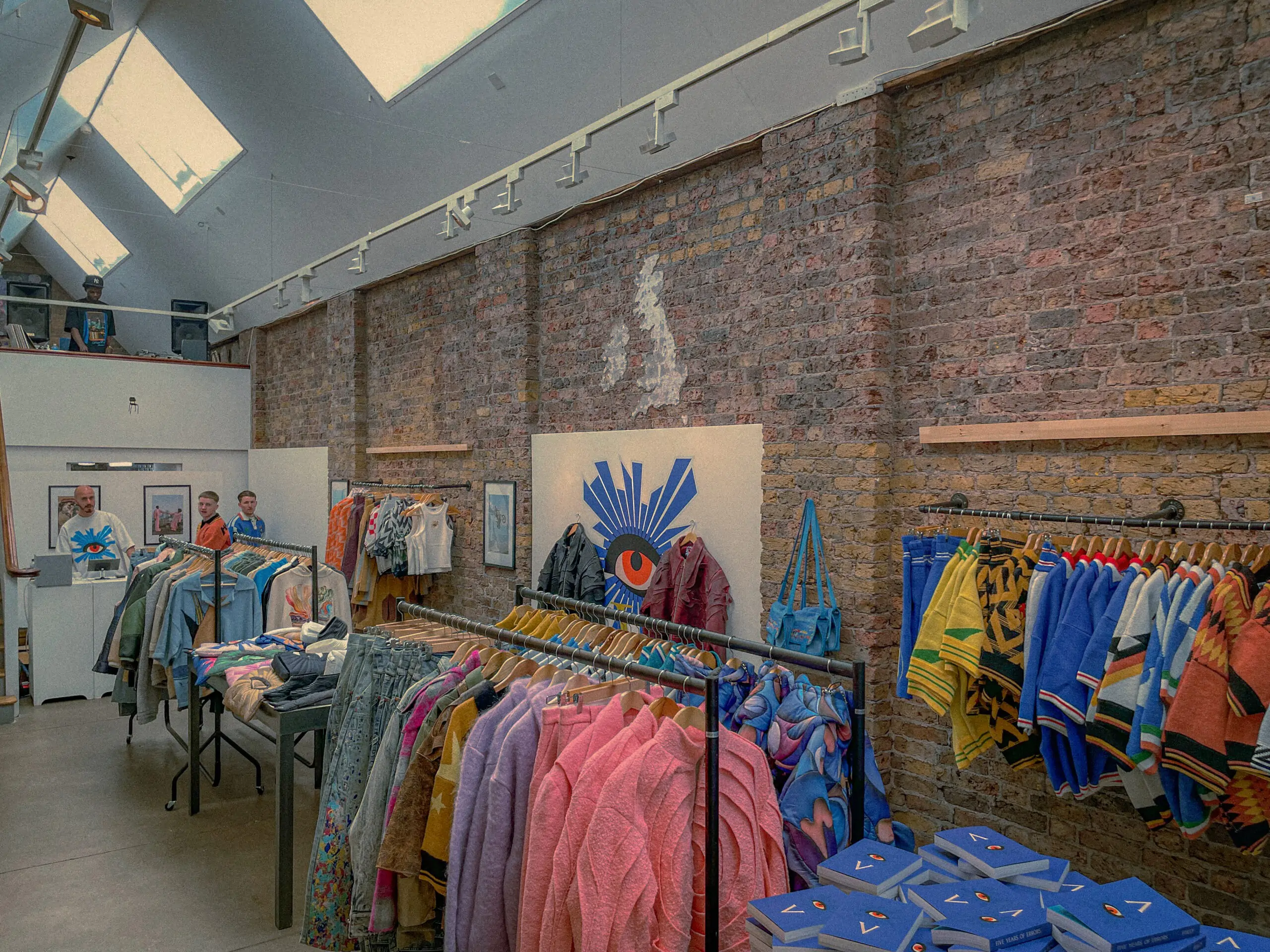 interior of pop-up space in Shoreditch

